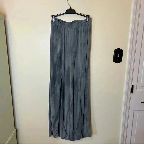 Lulus Wide-Leg Slit-Front Pants Size Small - Picture 1 of 8